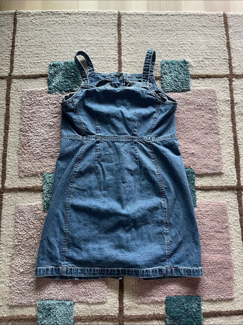 Alex Mill Blue Denim Button-Front Sundress - Picture 3 of 6